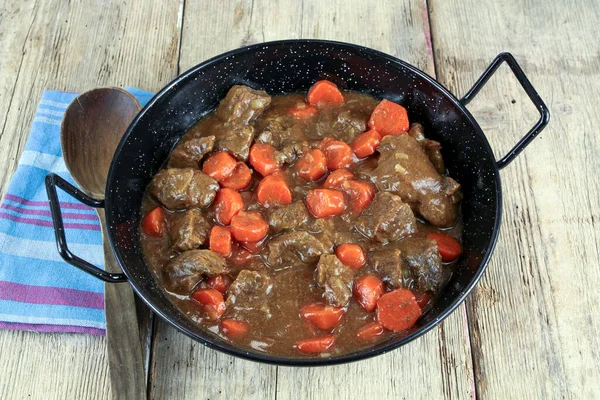 Bourguignon Een Schotel — Stockfoto