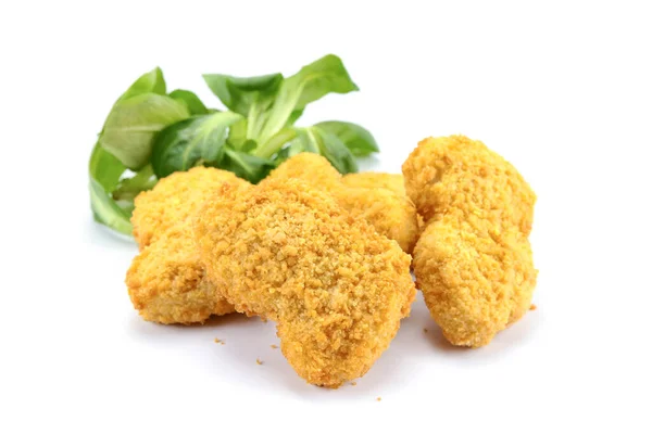 Nugget Frango Fundo Branco — Fotografia de Stock