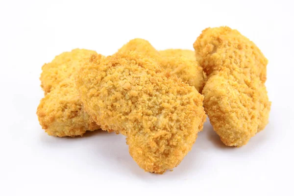 Nugget Kurczaka Białym Tle — Zdjęcie stockowe