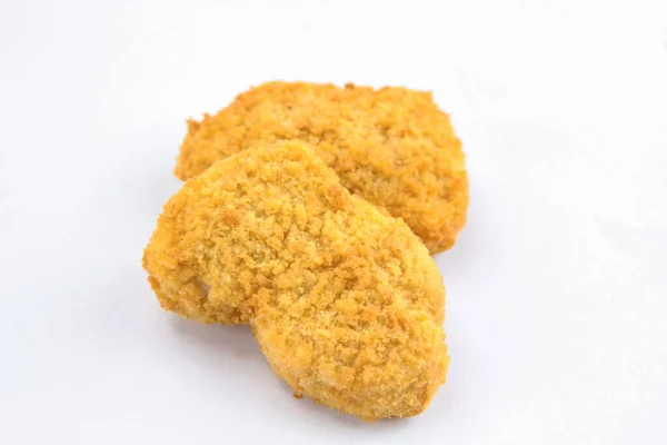 Nugget Kurczaka Białym Tle — Zdjęcie stockowe