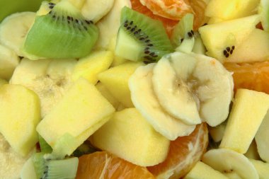 Taze meyve salatası.