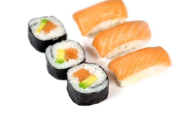 Sushi Maki White Background — Stock Photo, Image