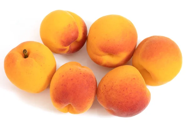 Bunch Apricots White Background — Stock Photo, Image