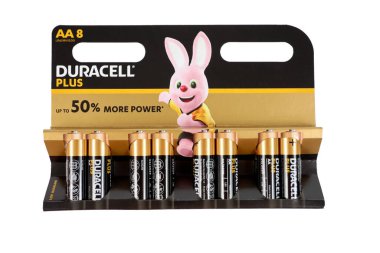 Duracell marka AA8 pil.