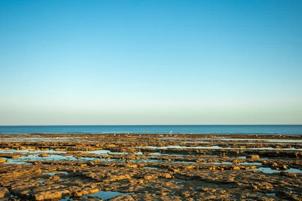 Закат Пляже Банс Сюр Мер Венде — стоковое фото