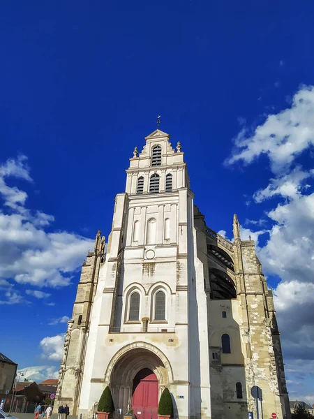 Bazilika Város Saint Quentin Észak Franciaországban — Stock Fotó