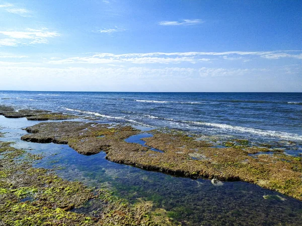 Zachód Słońca Plaży Jars Sur Mer Vende — Zdjęcie stockowe