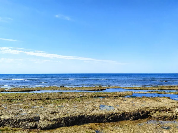 Каменистый Пляж Банс Сюр Мер Венде — стоковое фото