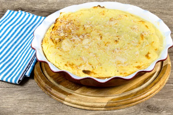 Dish Shepherd Pie Table — Stock Photo, Image