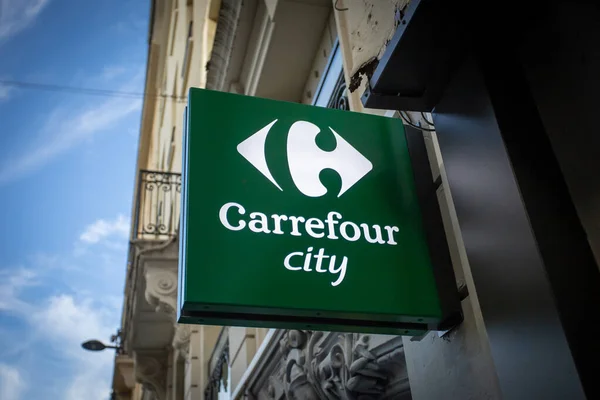 Carrefour City Signo Tienda Conveniencia — Foto de Stock