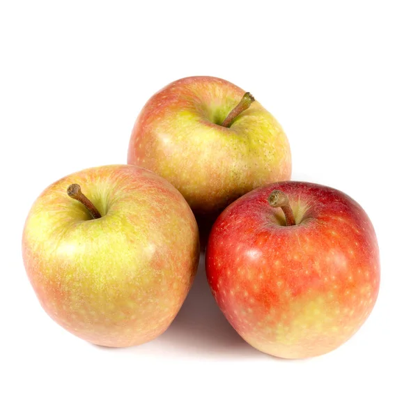 Manzanas Rojas Verdes Aisladas Sobre Fondo Blanco —  Fotos de Stock
