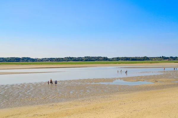 Beach Town Crotoy Hauts France — Stock Photo, Image