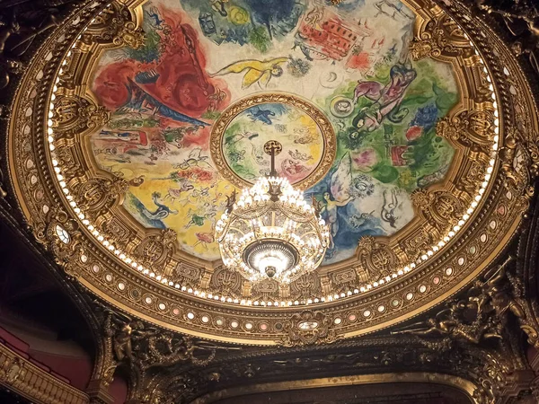 Dipinto Soffitto Del Palais Garnier Parigi — Foto Stock