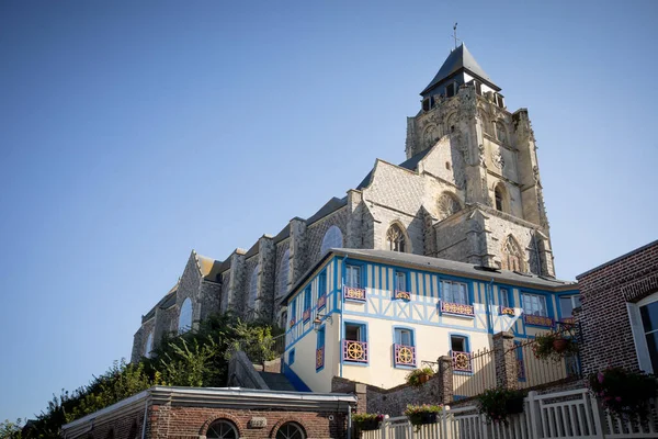 Saint Jacques Church Town Trport — Stock Photo, Image