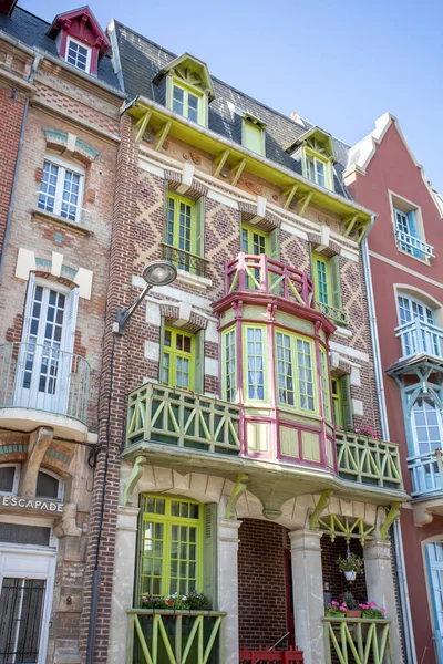 Typical Houses Town Mers Les Bains — Stock Photo, Image