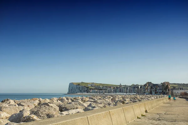 Vista Penhasco Cidade Mers Les Bains — Fotografia de Stock