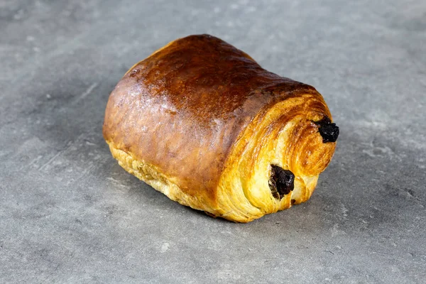 Choklad Bröd Grå Bakgrund — Stockfoto