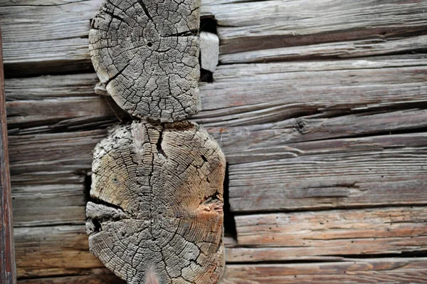 Wood Connection Timber Joint Log House — Stock Photo, Image