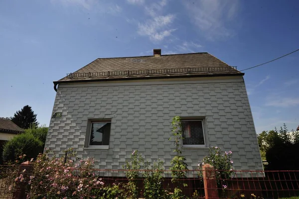 Fenêtre Façade Une Maison Isolation Thermique Dans Bâtiment Moderne — Photo