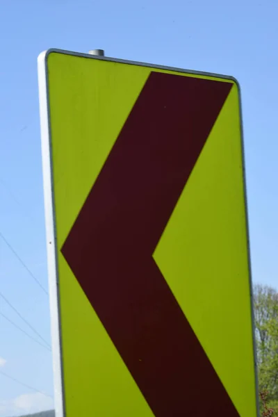 Direction Sign Arrow Showing Way Road Traffic — Stock Photo, Image