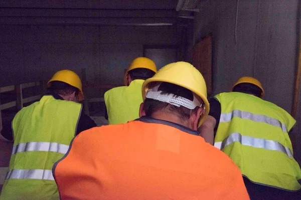 Casco Seguridad Como Medida Protección Para Cabeza Trabajo —  Fotos de Stock