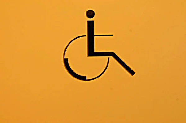 Wheelchair Symbol Mobility Accessibility Handicapped People Public — Stock Photo, Image