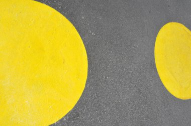 bir yüzeyde daire ya da yuvarlak şekil, desen ve doku