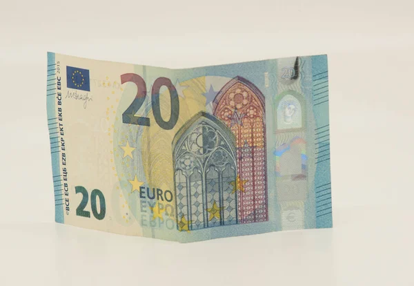 Zwanzig Euro Banknote Währung Der Europäischen Union Wirtschaft Und Finanzen — Stockfoto