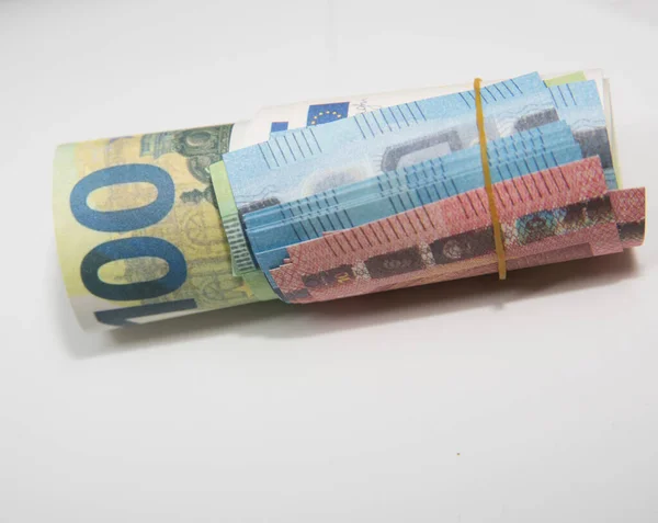 Euro Banknoten Für Barzahlungen Der Europäischen Union — Stockfoto