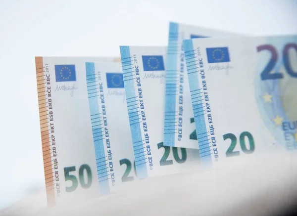 Eurobankovky Hotovostní Transakce Platba Evropské Unii — Stock fotografie