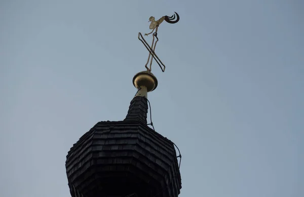 Weathercock Techo Edificio Para Medición Del Viento — Foto de Stock