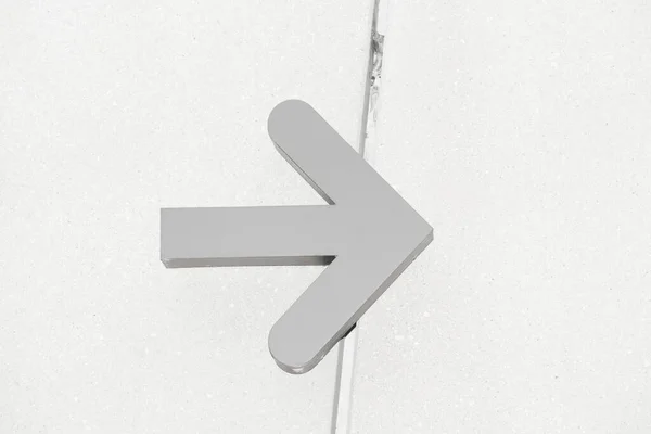 direction arrow points in one way, sign to move towards this direction