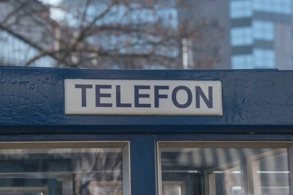 Telefon Oder Festnetztelefon Symbol Piktogramm Eines Telefonhörers — Stockfoto