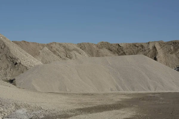 Nşaat Endüstrisi Için Kum Çakıl Madenciliği — Stok fotoğraf