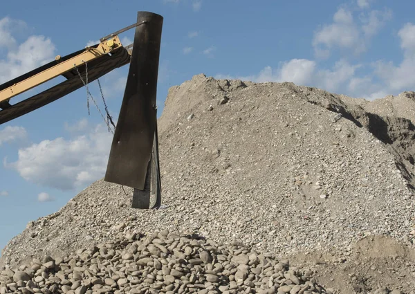 Nşaat Endüstrisi Için Kum Çakıl Madenciliği — Stok fotoğraf