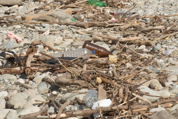 Contaminación Del Agua Por Plásticos Residuos Contaminación Ambiental Naturaleza —  Fotos de Stock