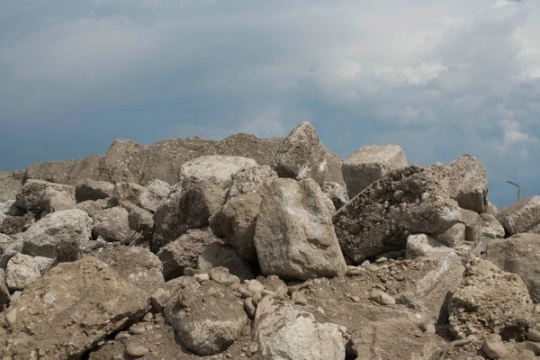 Detritos Construção Canteiro Obras Construção Indústria Construção — Fotografia de Stock