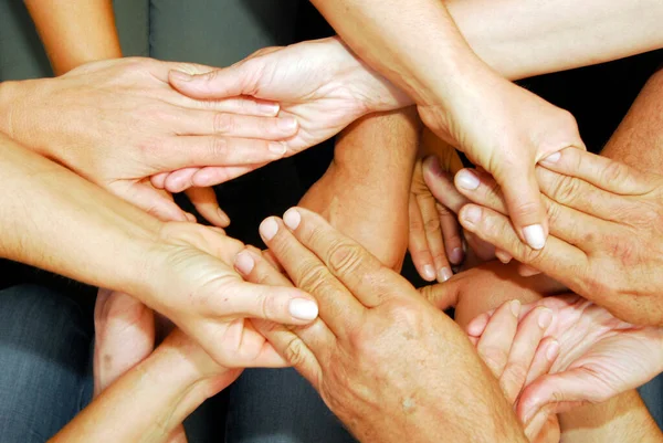 Creación Redes Cooperación Proyecto Organización Dirección Los Miembros Del Equipo — Foto de Stock