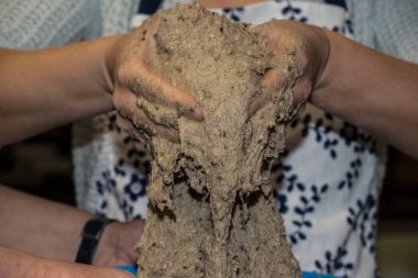 kepekli ekmek ya da buğday ekmeği, el yapımı tahıllı un.