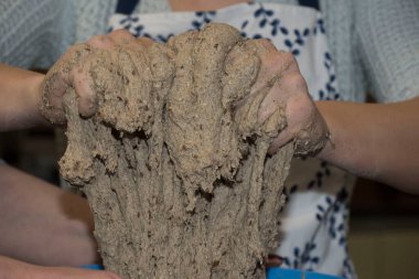 kepekli ekmek ya da buğday ekmeği, el yapımı tahıllı un.