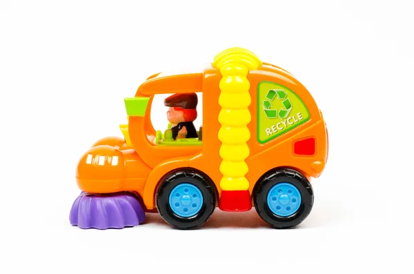 Limpeza Carros Brinquedo Carro Brinquedo Infantil Laranja — Fotografia de Stock