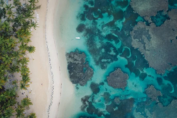 Вид с воздуха на пляж Grand Bahia Principe — стоковое фото