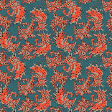 Çiçeksiz desen. vektör illüstrasyonu