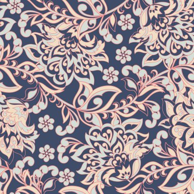 çiçek antika arka plan. vektör çizim