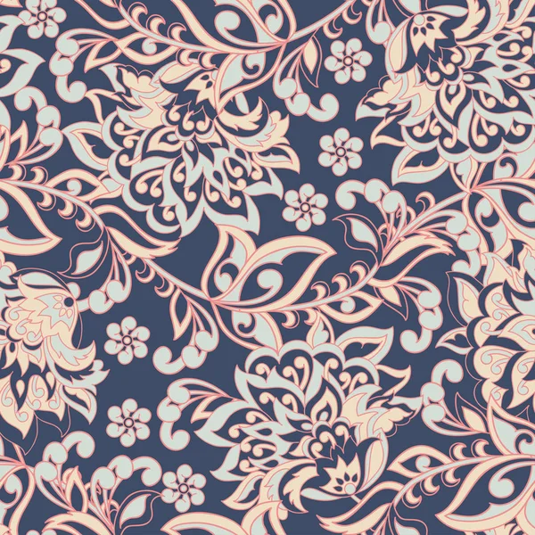 Fundo Vintage Floral Ilustração Vetorial — Vetor de Stock