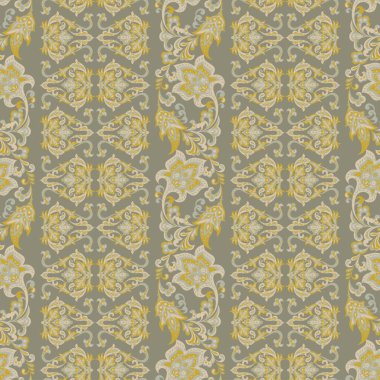 Damask biçimi kusursuz çiçek deseni