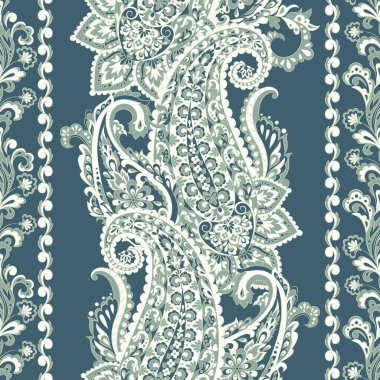 Kusursuz desenli. Çiçek vektör illüstrasyonu