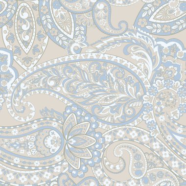 Şal desenli, desensiz bir süs. Vektör illüstrasyonu