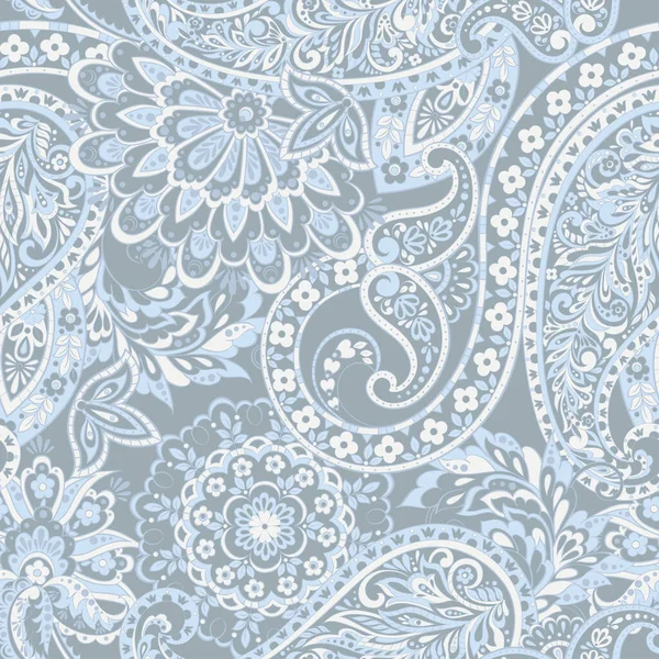 Paisley Floral Oriental Ethtern Adorno Árabe Sin Costuras — Vector de stock