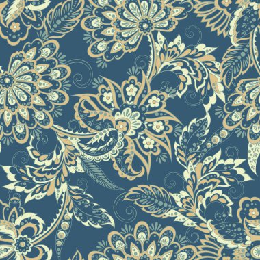 Folklorik Batik vektör süsü. Etnik Çiçeksiz desen.